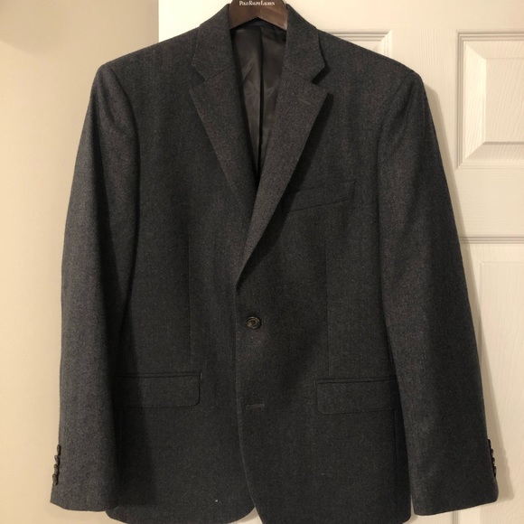 Ralph Lauren Charcoal Slim Wool Blazer 40S - Picture 1 of 3